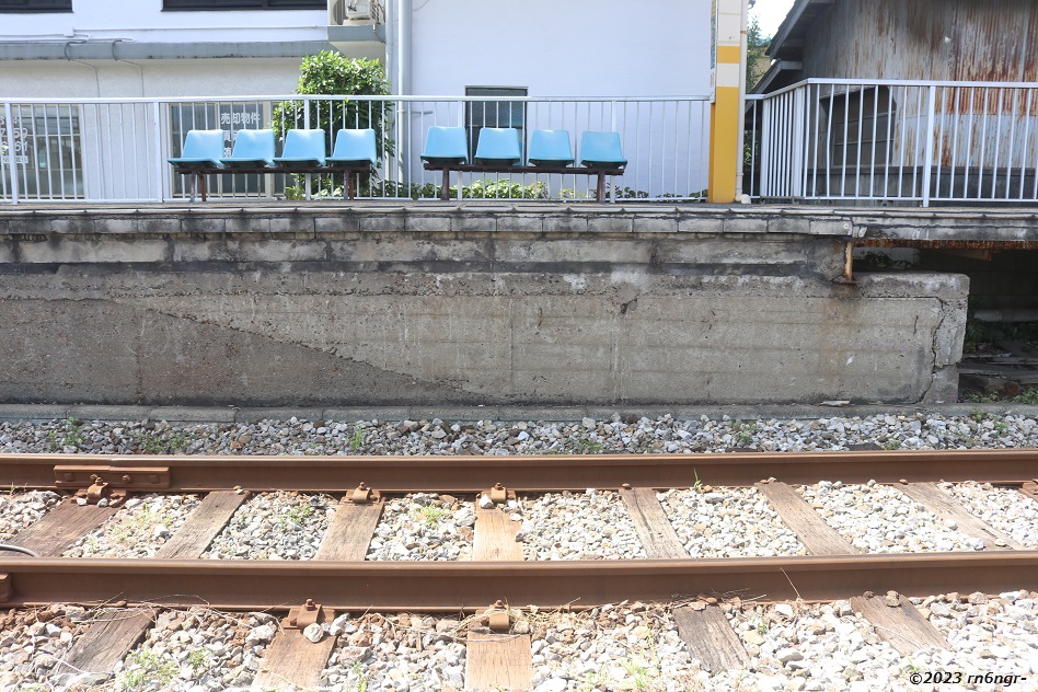 流鉄平和台駅のホーム増築部分